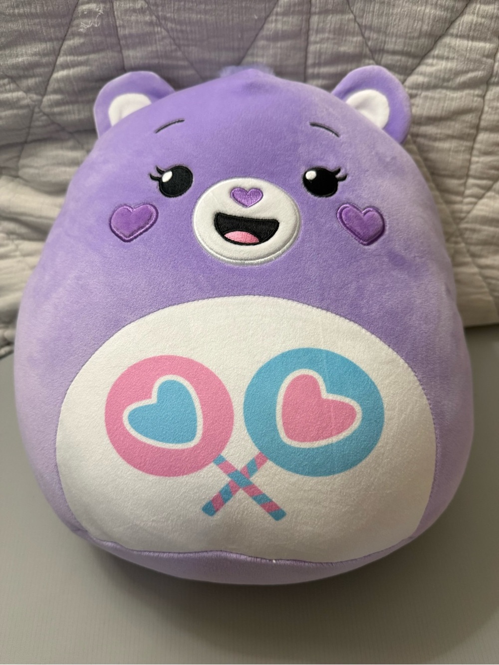 Share Bear Heart-Lollipop Plush Squishmallow Toy